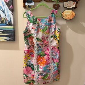 Lilly Pulitzer Pink and Blue Dress NWOT M